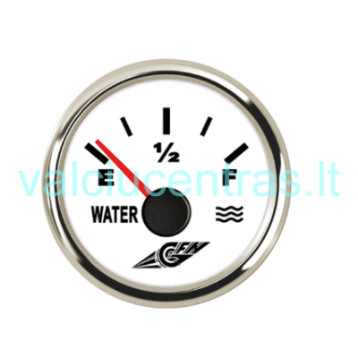 Vandens lygio skydelis su nerūdijančiu plienu